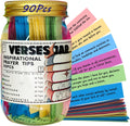 Bible Verses in a Jar, 90Pcs Mini Bible Verse Cards, Scripture Prayer Jar with Coloring Bible Verses, Bible Tabs, Pink Bible, Bible Bookmarks, Christian Gifts, Bible Journaling Supplies